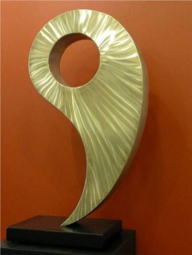 After Eight, Contemporary Stainless Steel Sculpture, metal garden art