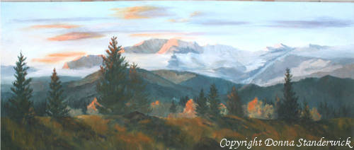 Hurricane Ridge - My view, oil painting