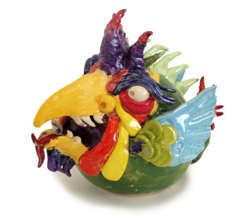 Bird Bank, ceramic sculpture, piggy bank